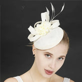 Korean Style Pure Handmade Hairpin with Floral Accessories Feather - Himpall